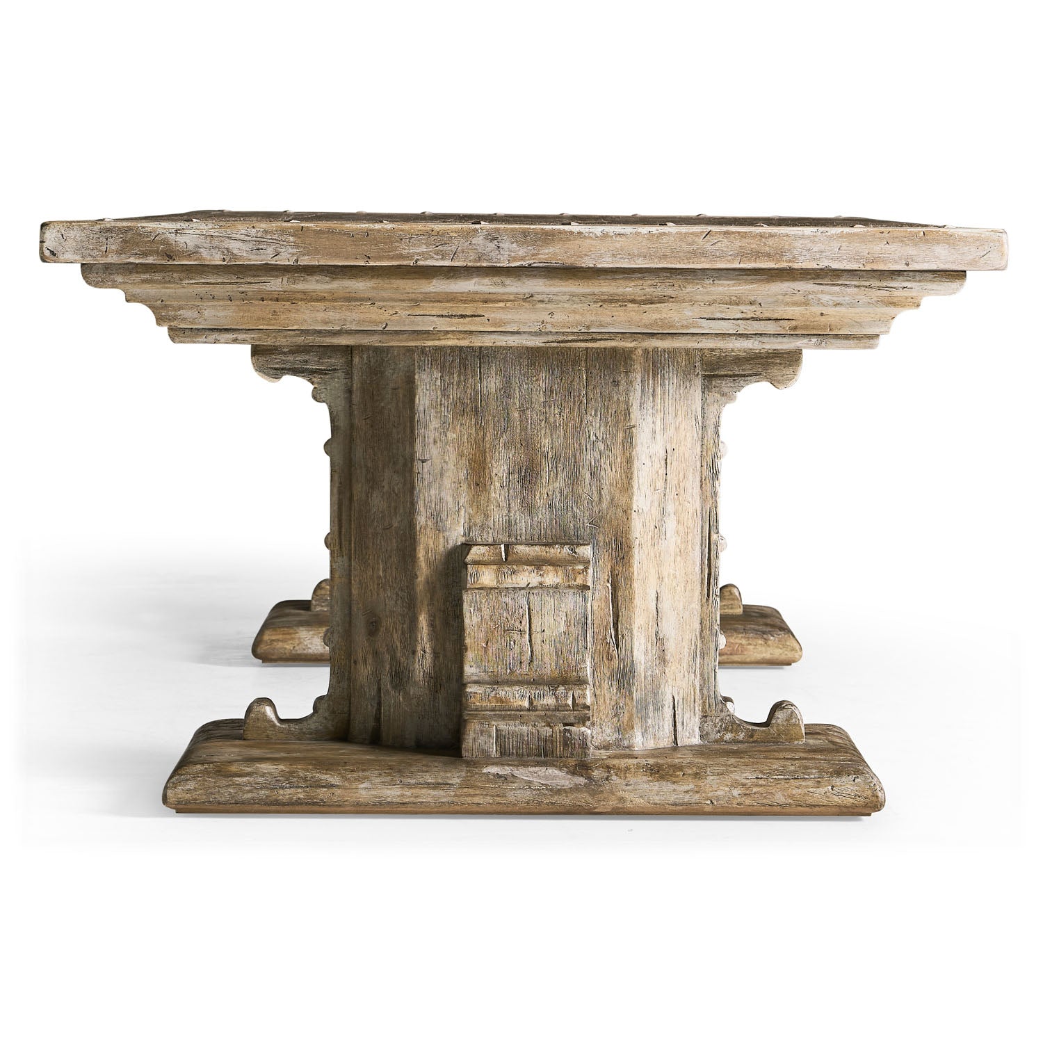 Jonathan Charles Caldera Pedestal-Base Cocktail Table