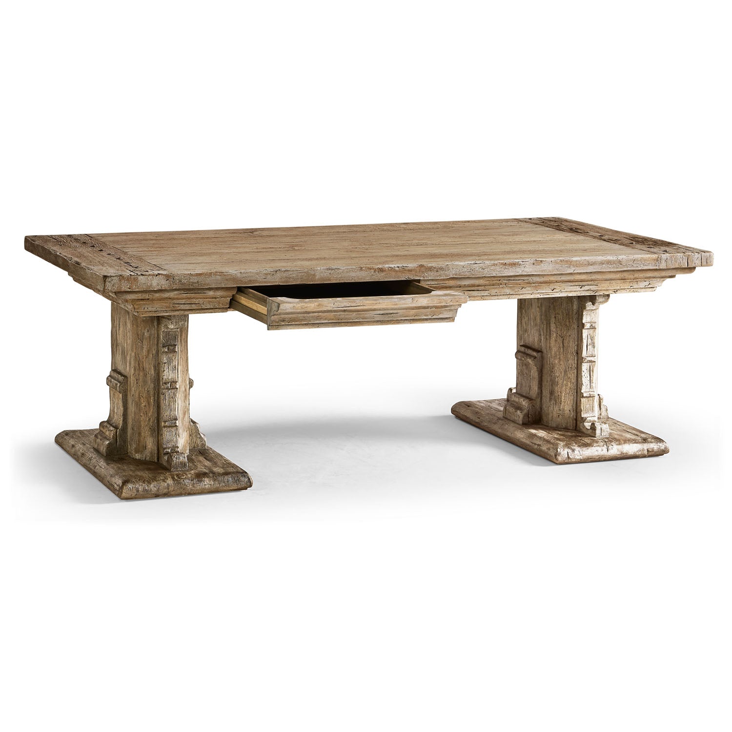 Jonathan Charles Caldera Pedestal-Base Cocktail Table