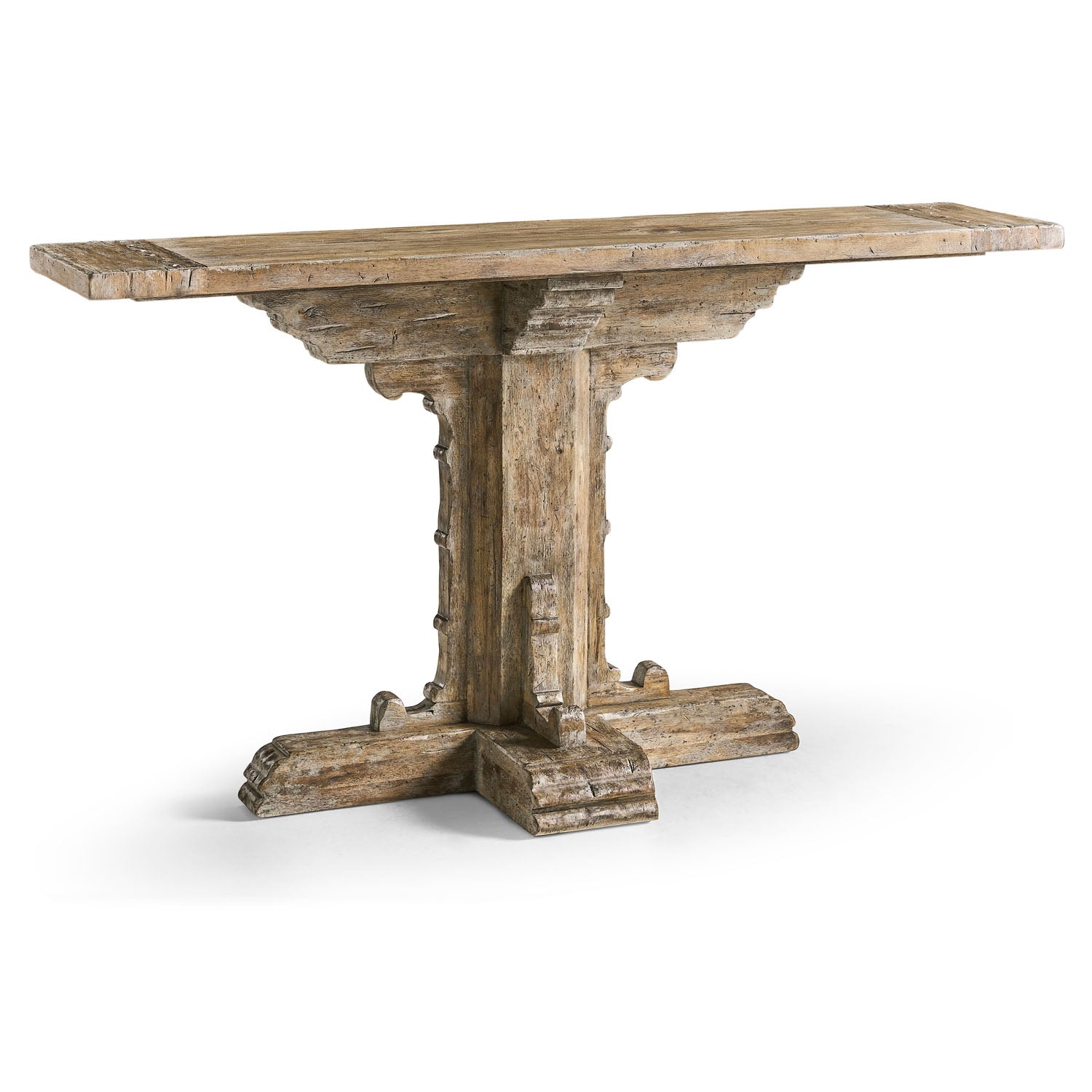 Jonathan Charles Caldera Pedestal-Base Console Table