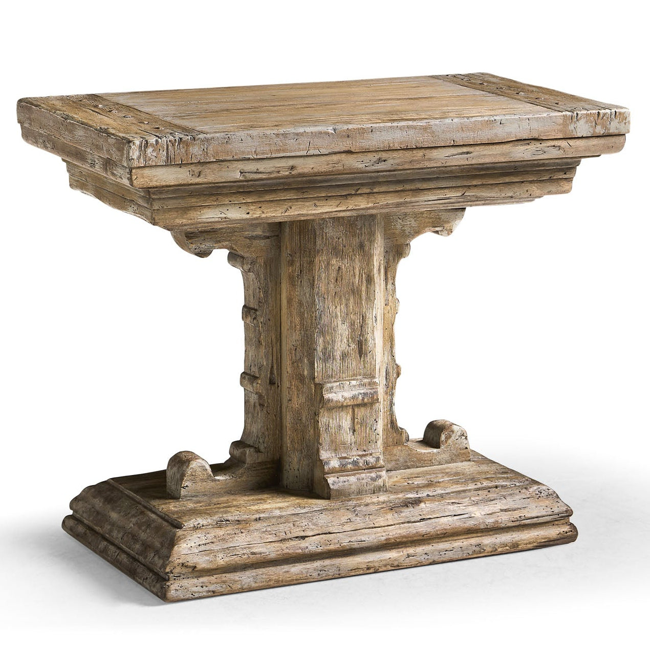 Jonathan Charles Caldera Pedestal-Base Side Table