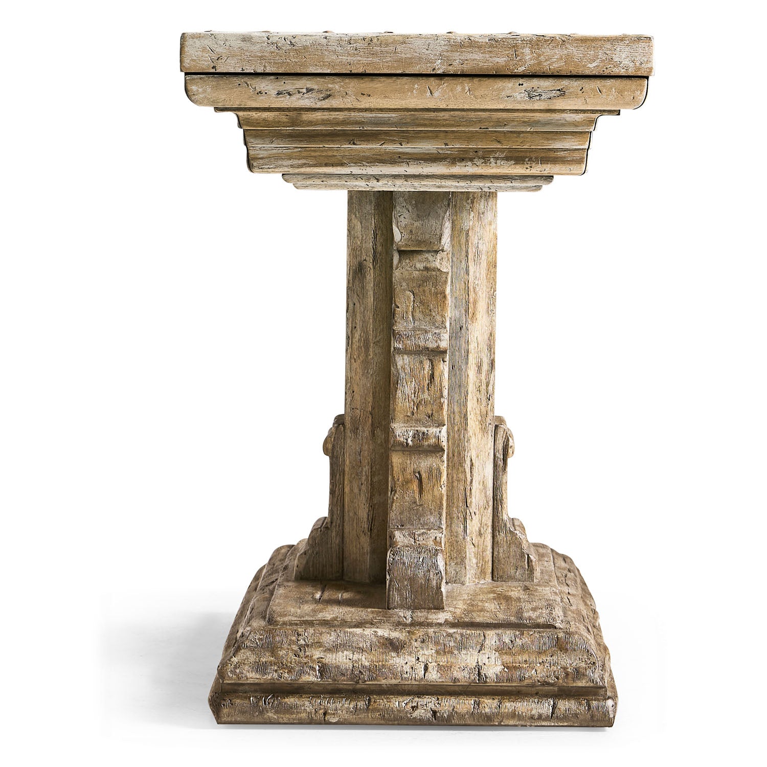 Jonathan Charles Caldera Pedestal-Base Side Table