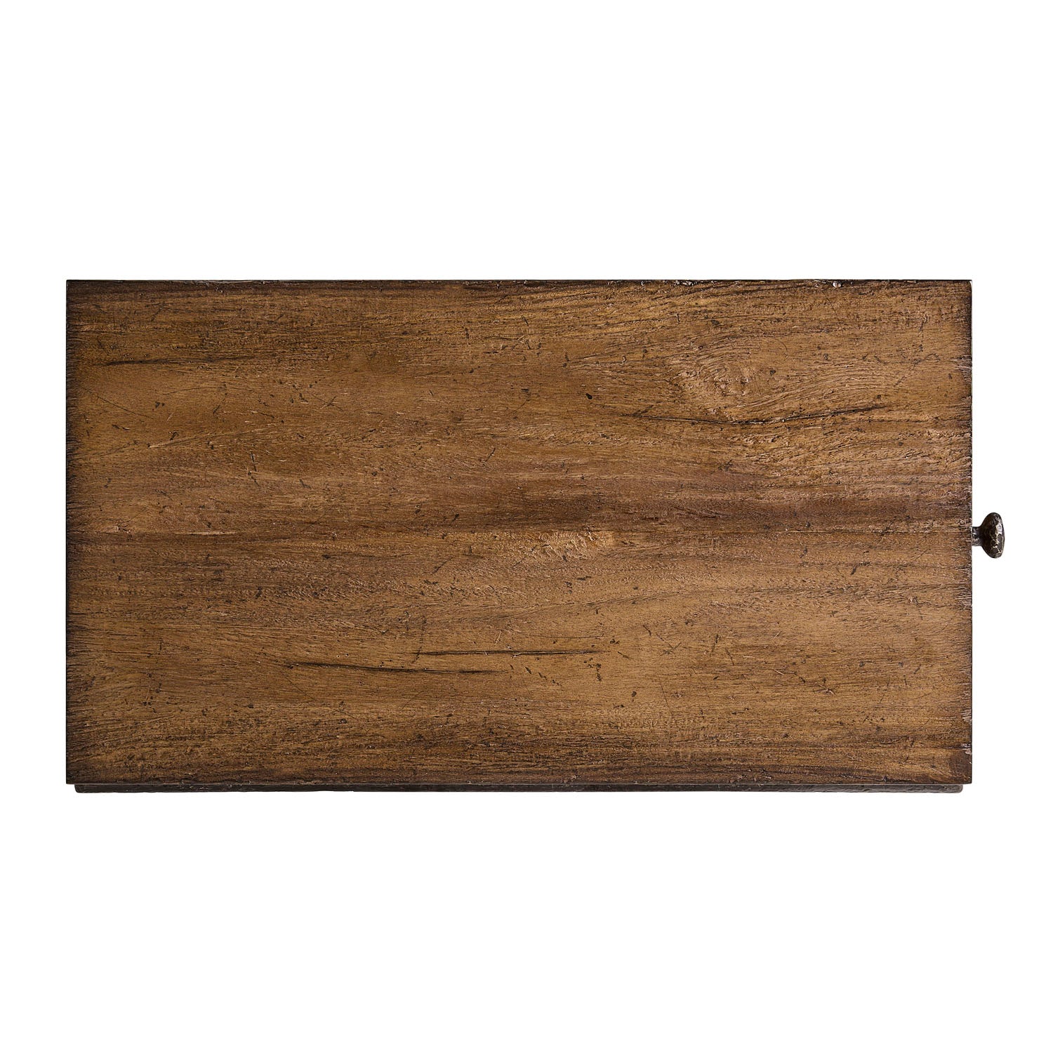Jonathan Charles Forge Iron Storage Side Table