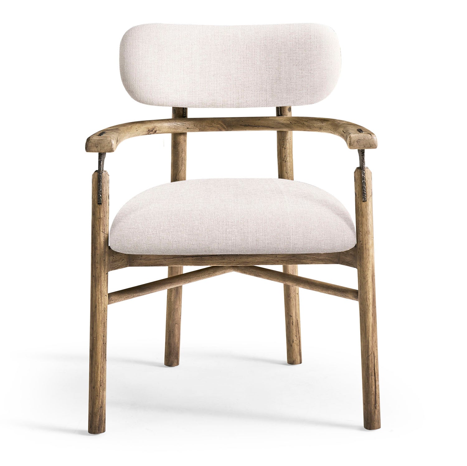Jonathan Charles Stone Ridge Upholstered Dining Arm Chair Set of 2