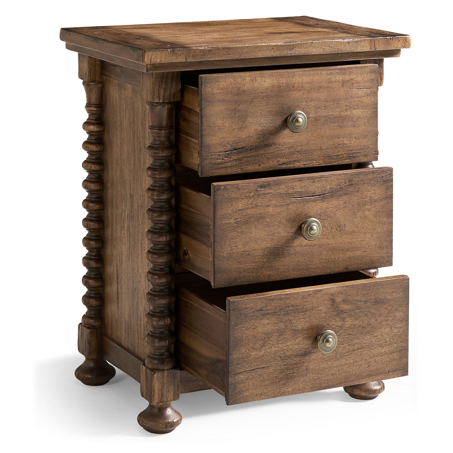 Jonathan Charles Tamarisk 3 Drawer Narrow Nightstand