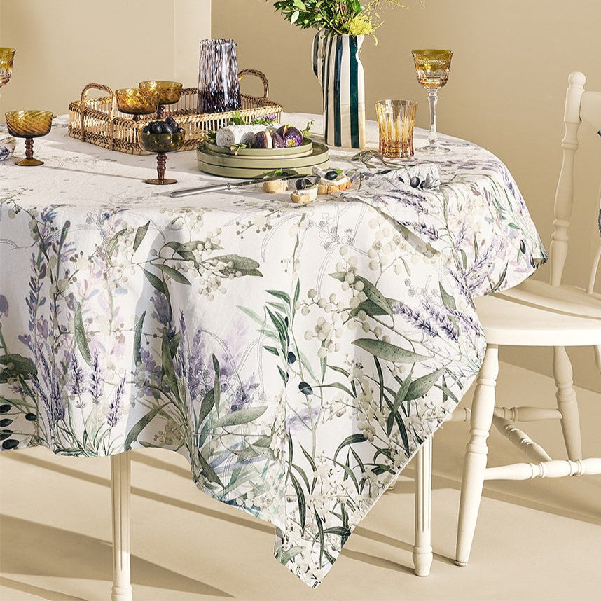 Garnier Thiebaut Parfum De Lavande Mauve Tablecloth