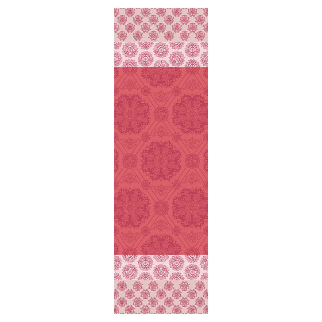 Garnier Thiebaut Mille Rosaces Framboise Jacquard Tablerunner