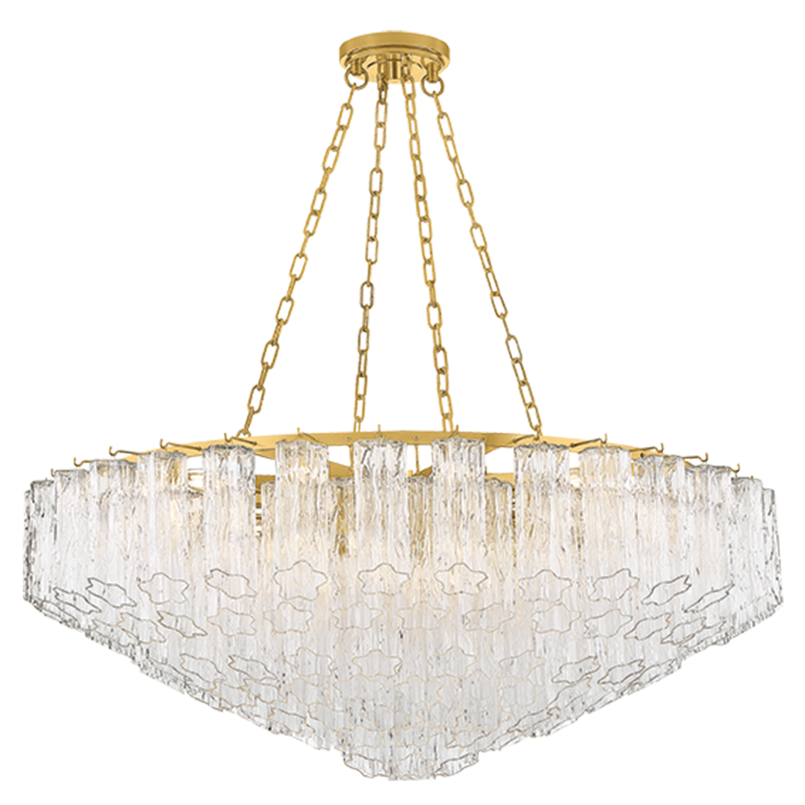 Hudson Valley Lighting Watertown Medium Chandelier in Aged Brass, primary product view