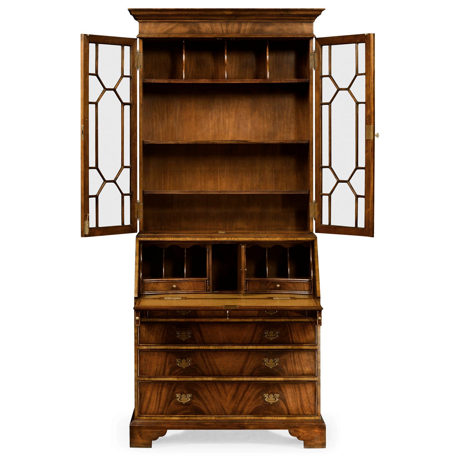 Jonathan Charles Buckingham Georgian Mahogany Secretary
