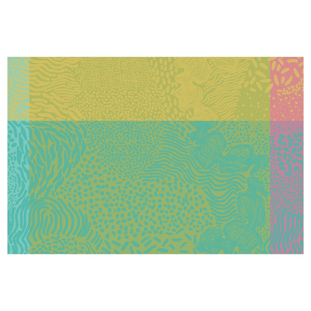 Garnier Thiebaut Mille Vagues Exotique Jacquard Placemat Set of 4