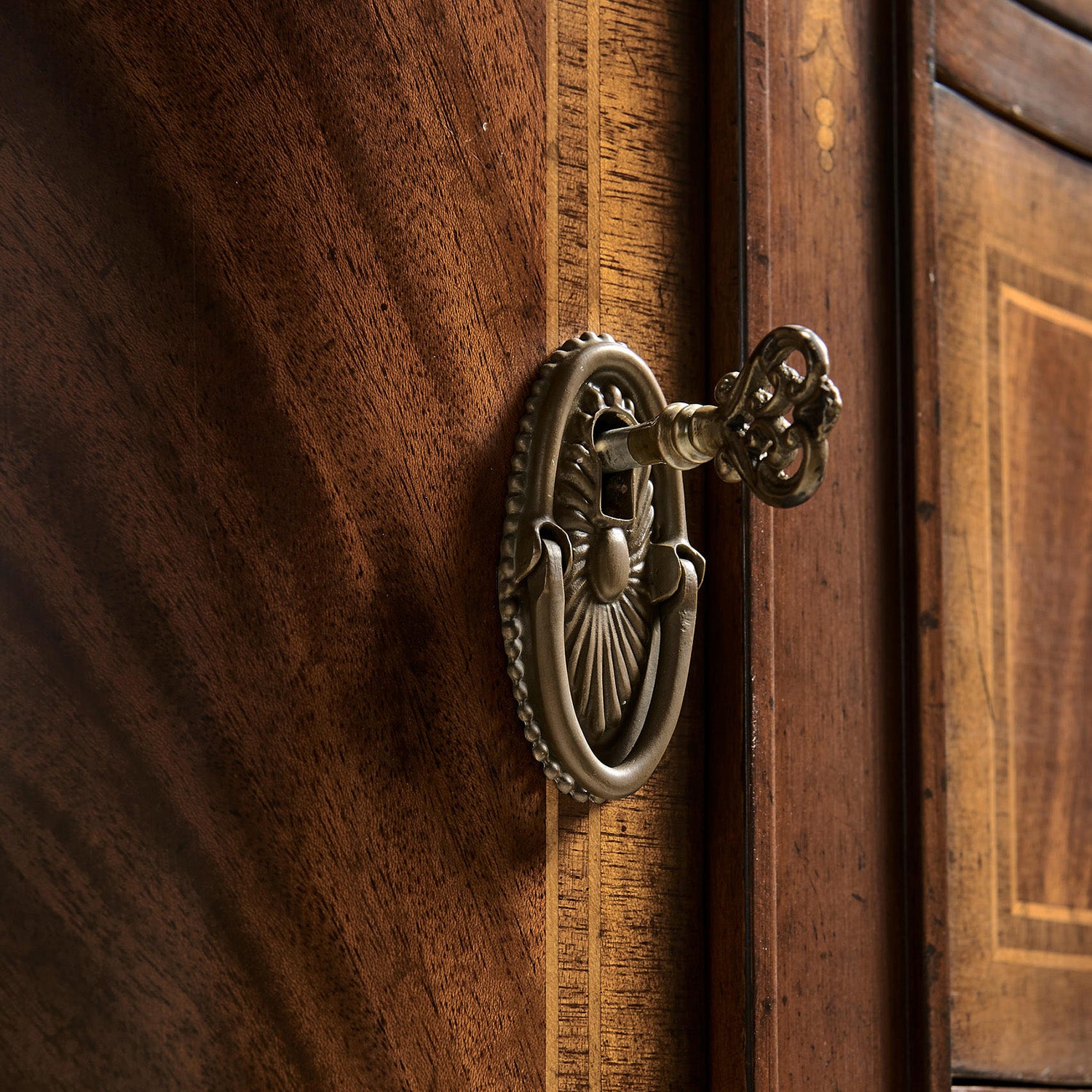 Jonathan Charles Windsor Credenza with Curved Doors