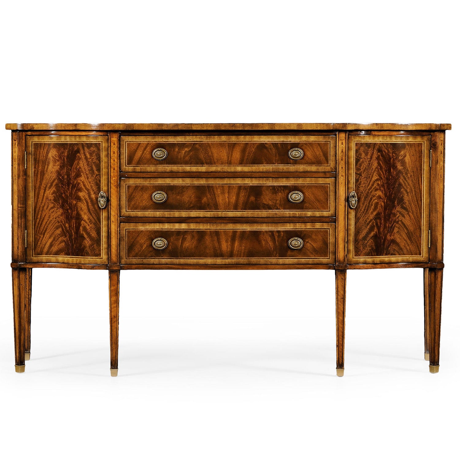 Jonathan Charles Windsor Credenza with Curved Doors