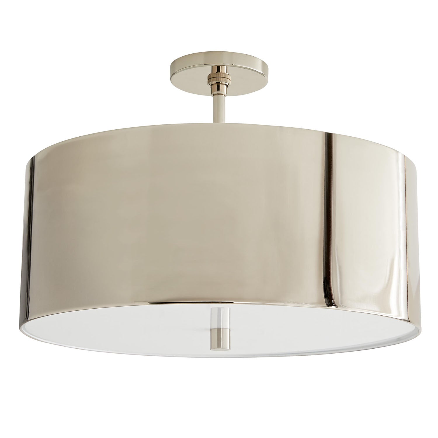 Arteriors Tarbell Polished Nickel Semi-Flush Mount
