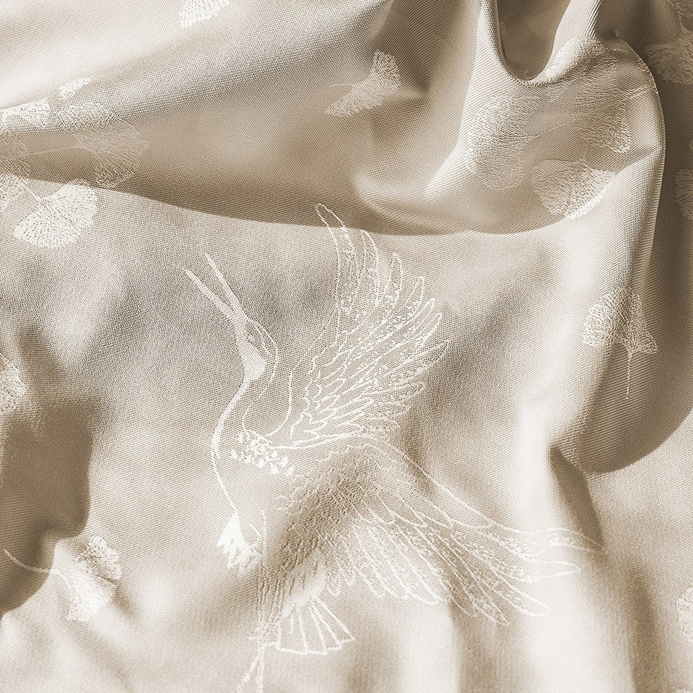 Garnier Thiebaut Mille Ginkos Naturel Jacquard Tablecloth