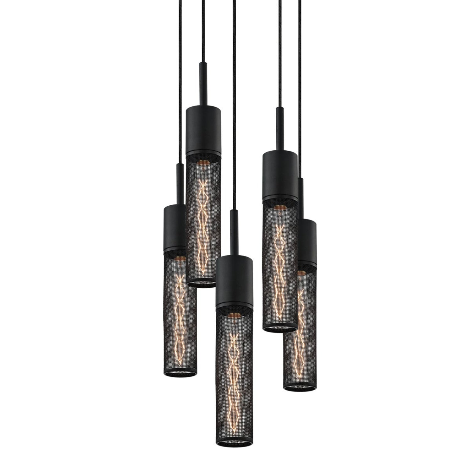 Sonneman Urban Edge Texture Black 4941.97-5 Pendant