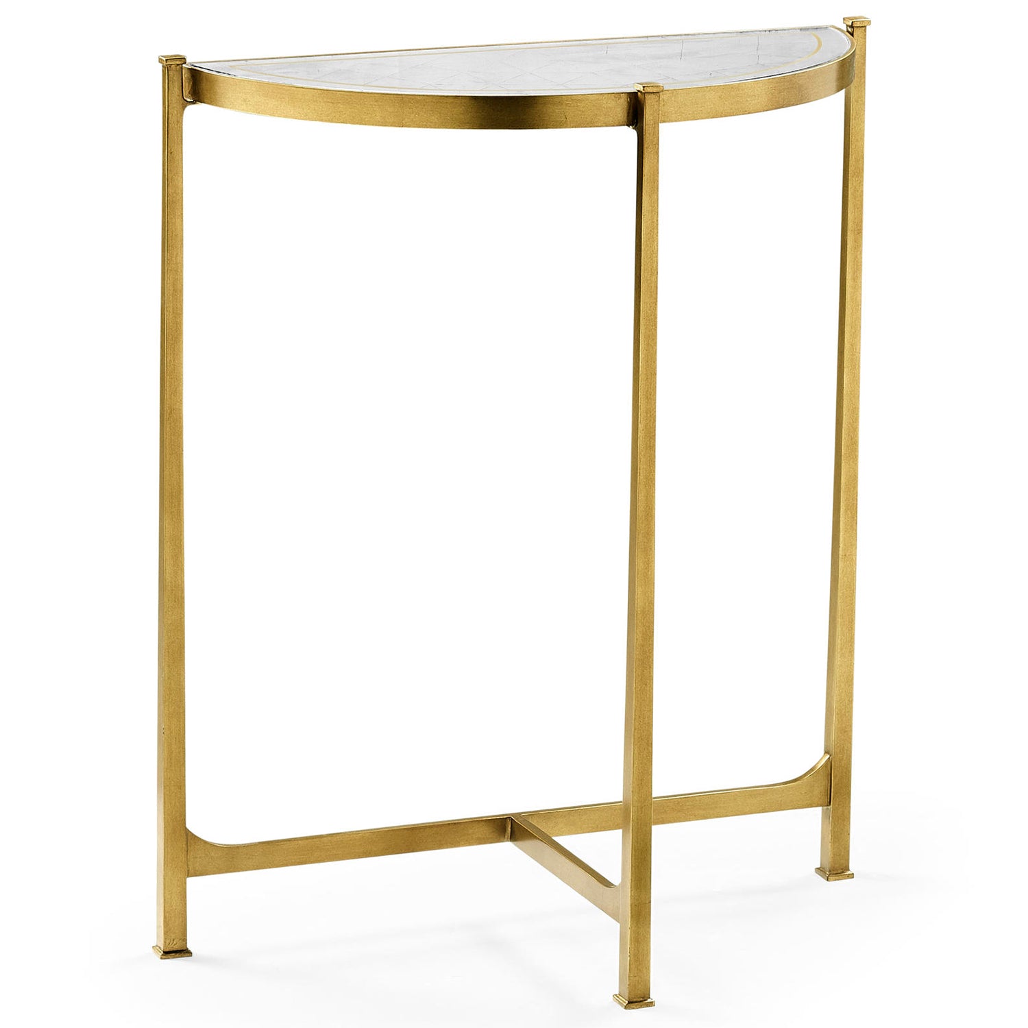 Jonathan Charles Luxe Half Moon Console Table