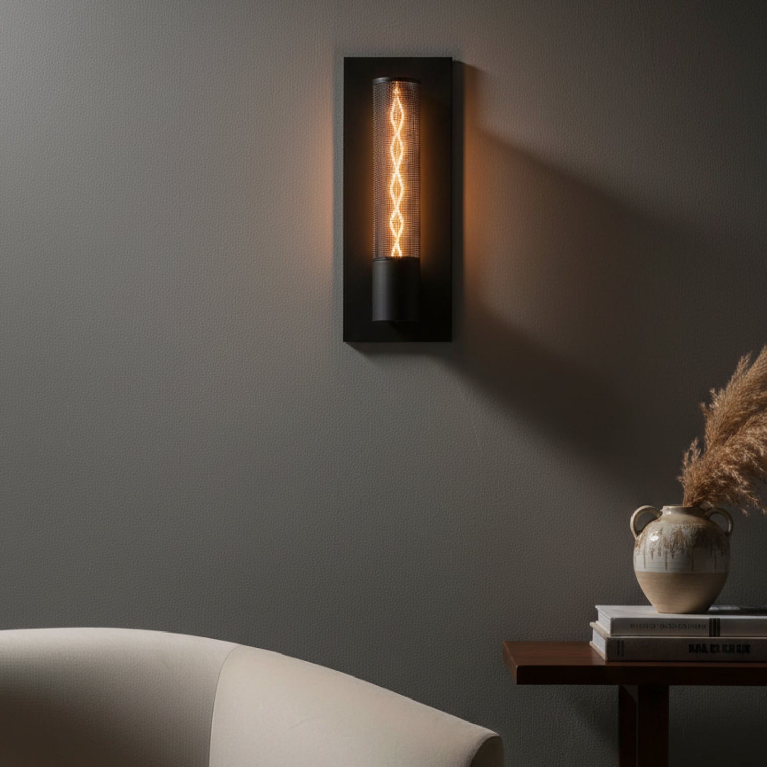 Sonneman Urban Edge Texture Black 4943.97 Wall Sconce