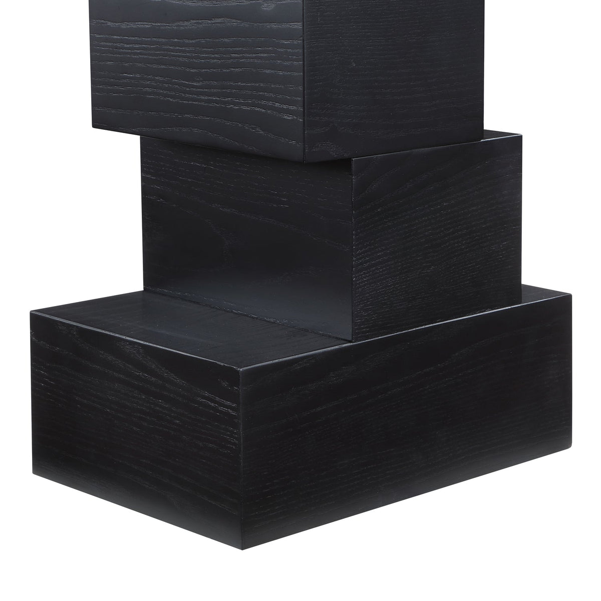 Westmount Black Ash Veneer End Side Table Set of 2