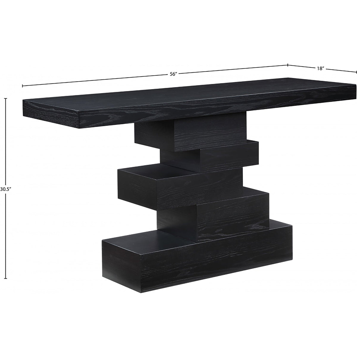 Westmount Black Ash Veneer Console Table