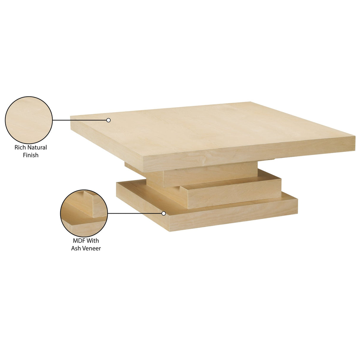 Westmount Natural Ash Veneer Coffee Table