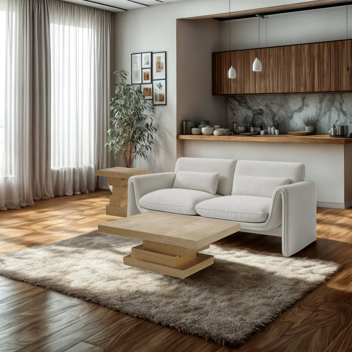 Westmount Natural Ash Veneer Coffee Table