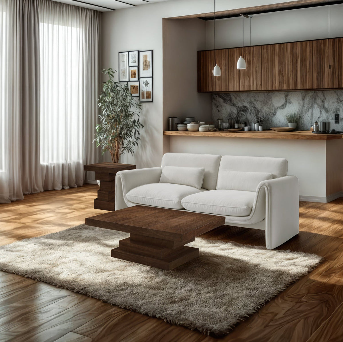 Westmount Walnut Ash Veneer Coffee Table
