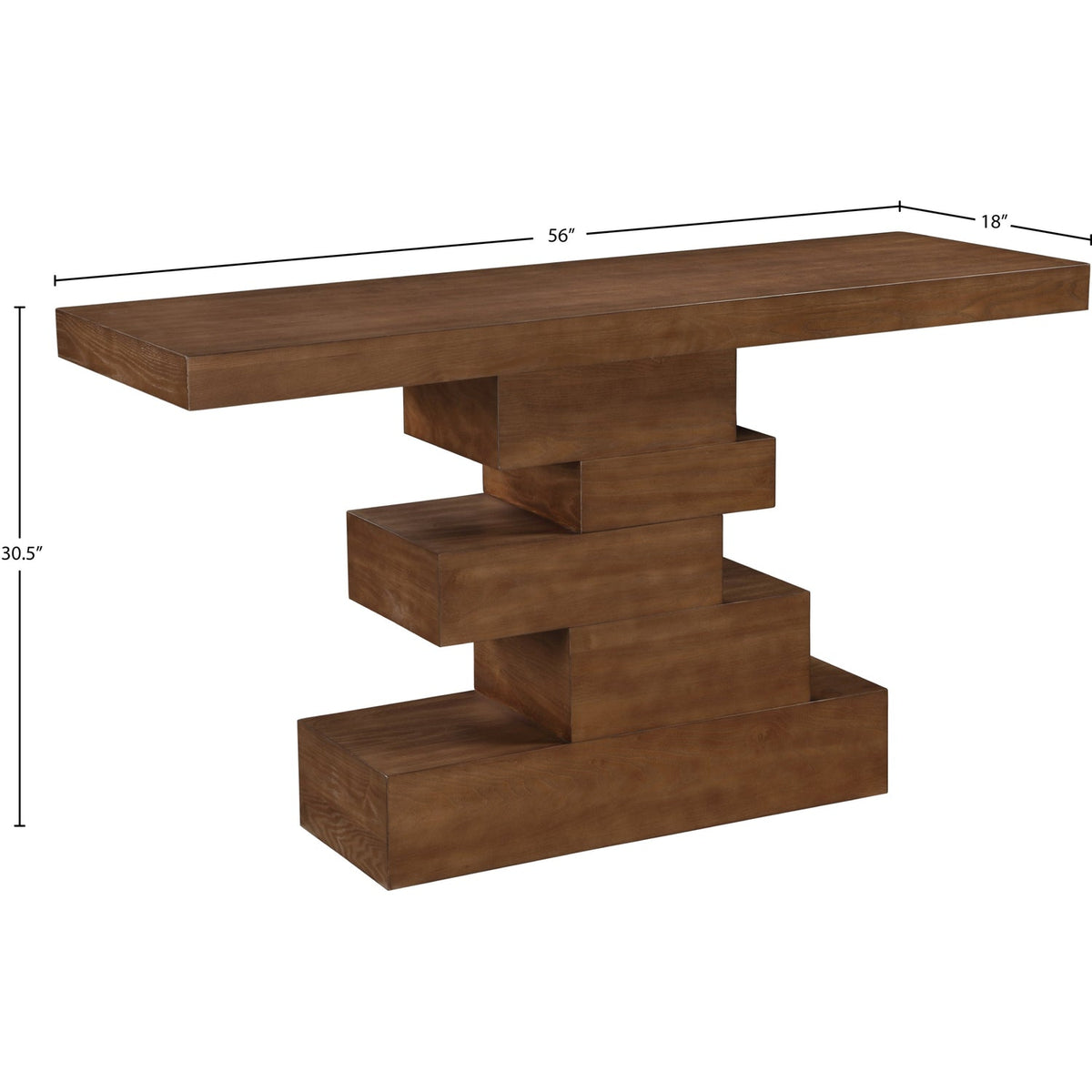 Westmount Walnut Ash Veneer Console Table