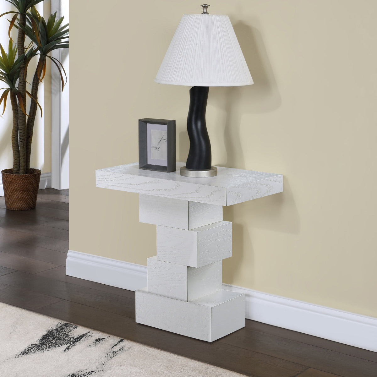 Westmount Off-White Ash Veneer End Side Table Set of 2