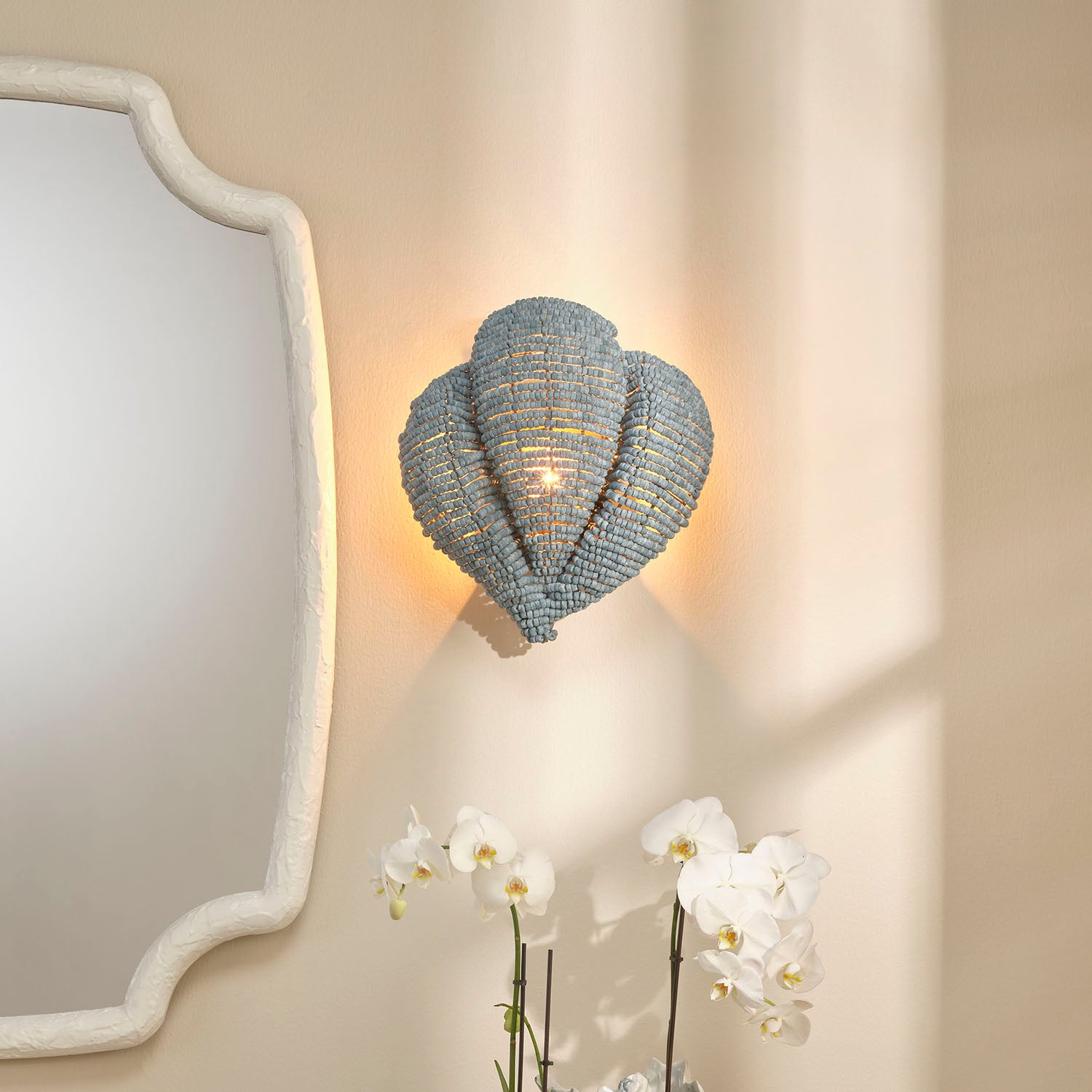 Jamie Young Anguilla Blue Wall Sconce