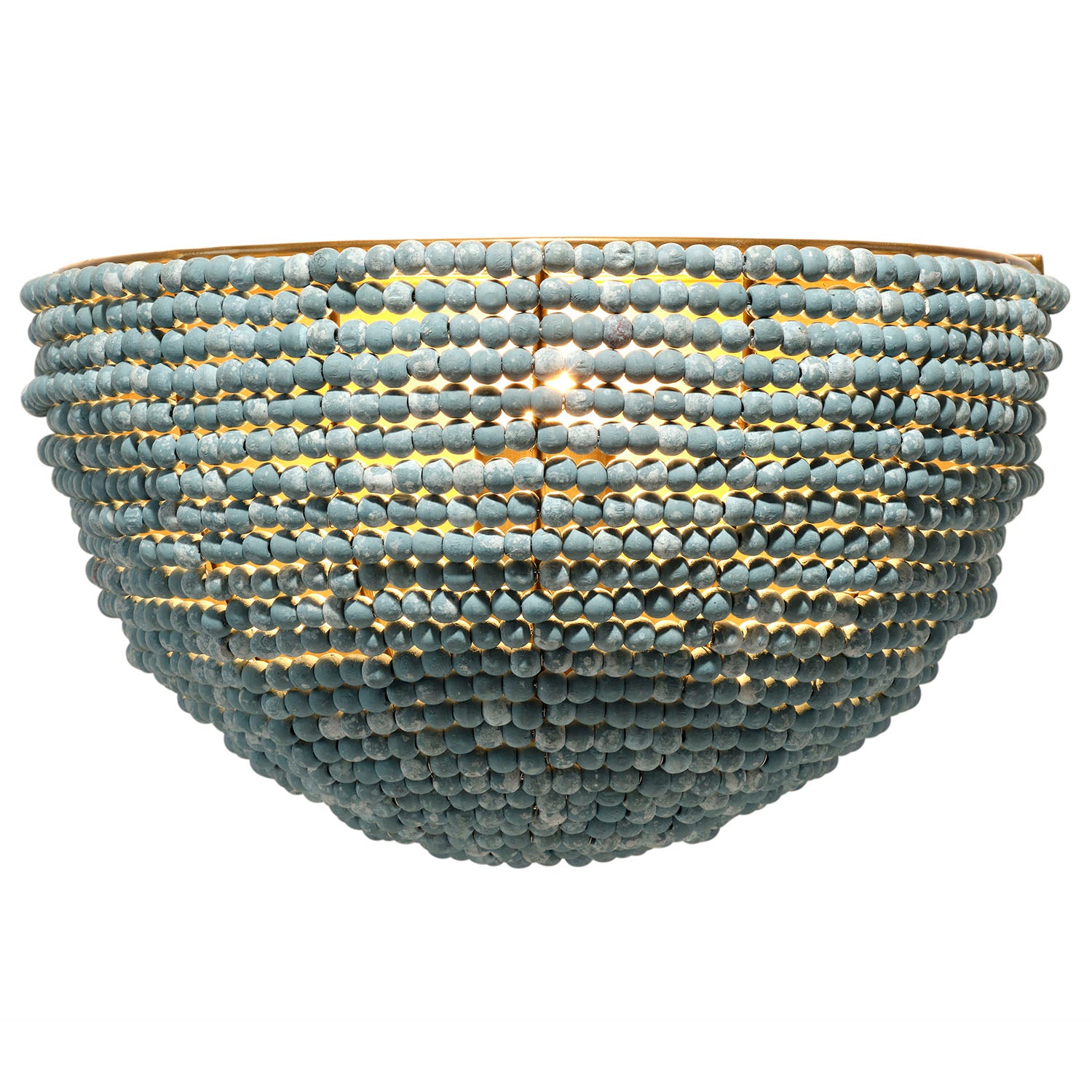 Jamie Young Barnacle Blue Demi Lune Sconce