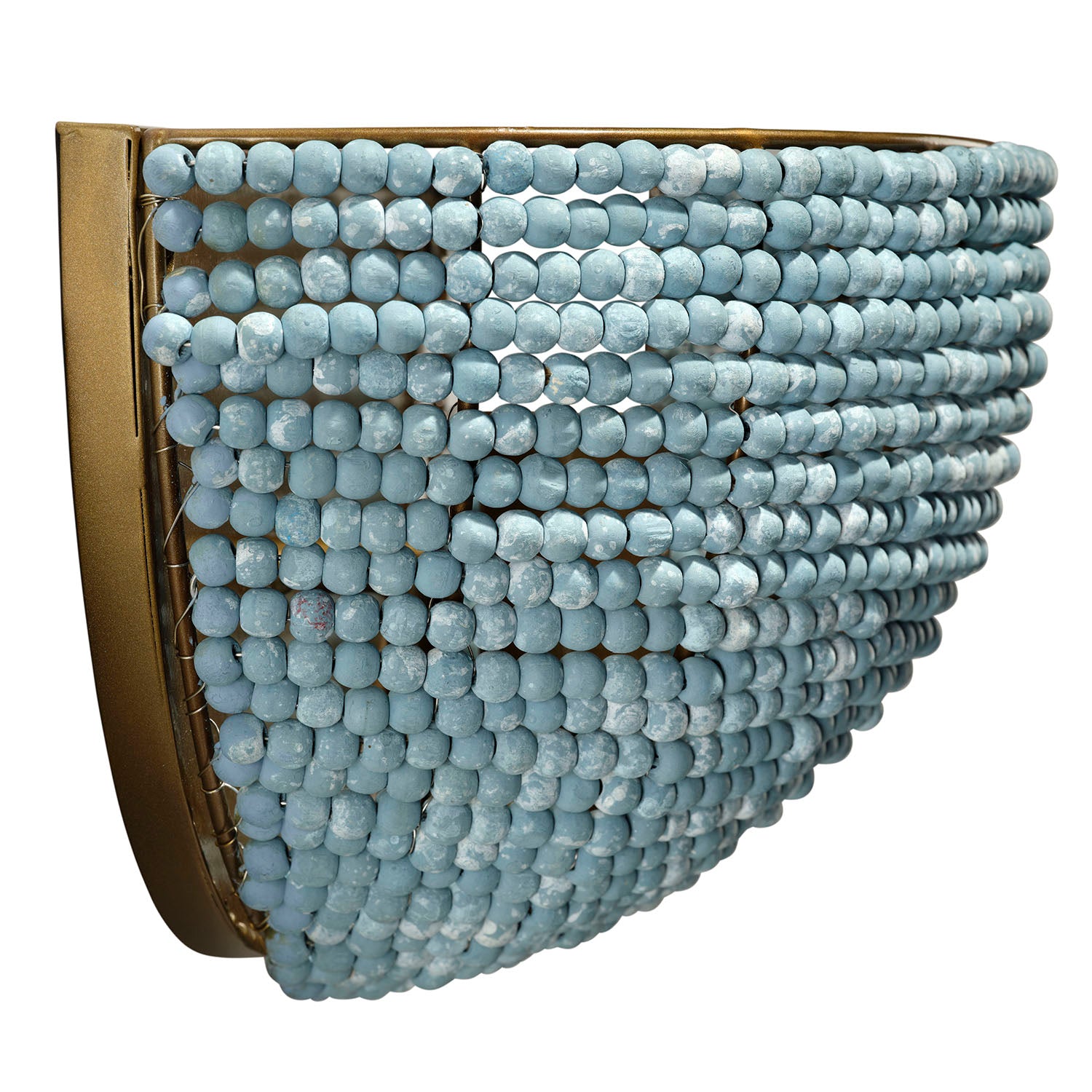 Jamie Young Barnacle Blue Demi Lune Sconce