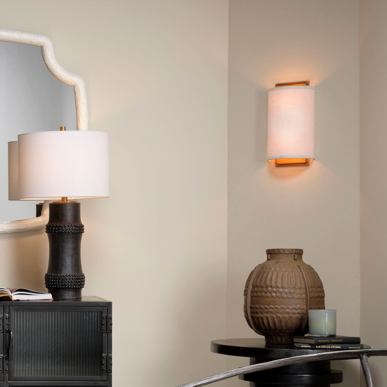 Jamie Young Riley White Wall Sconce