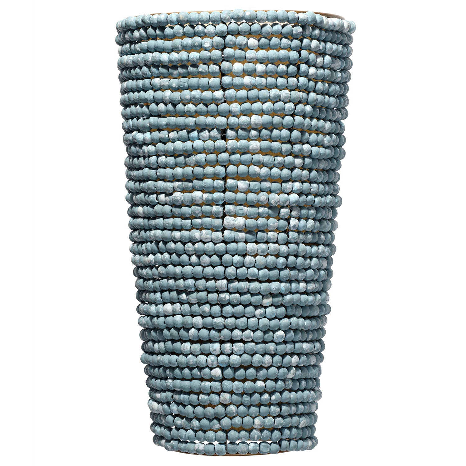 Jamie Young Seawall Beaded Cone Blue Wall Sconce