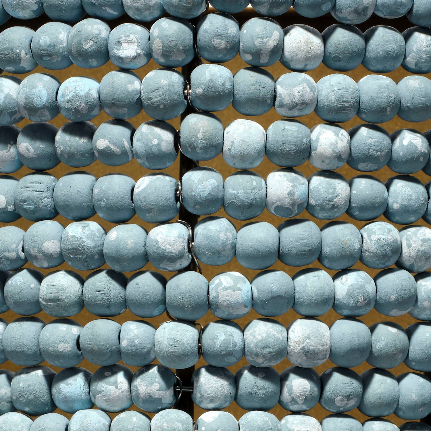 Jamie Young Seawall Beaded Cone Blue Wall Sconce