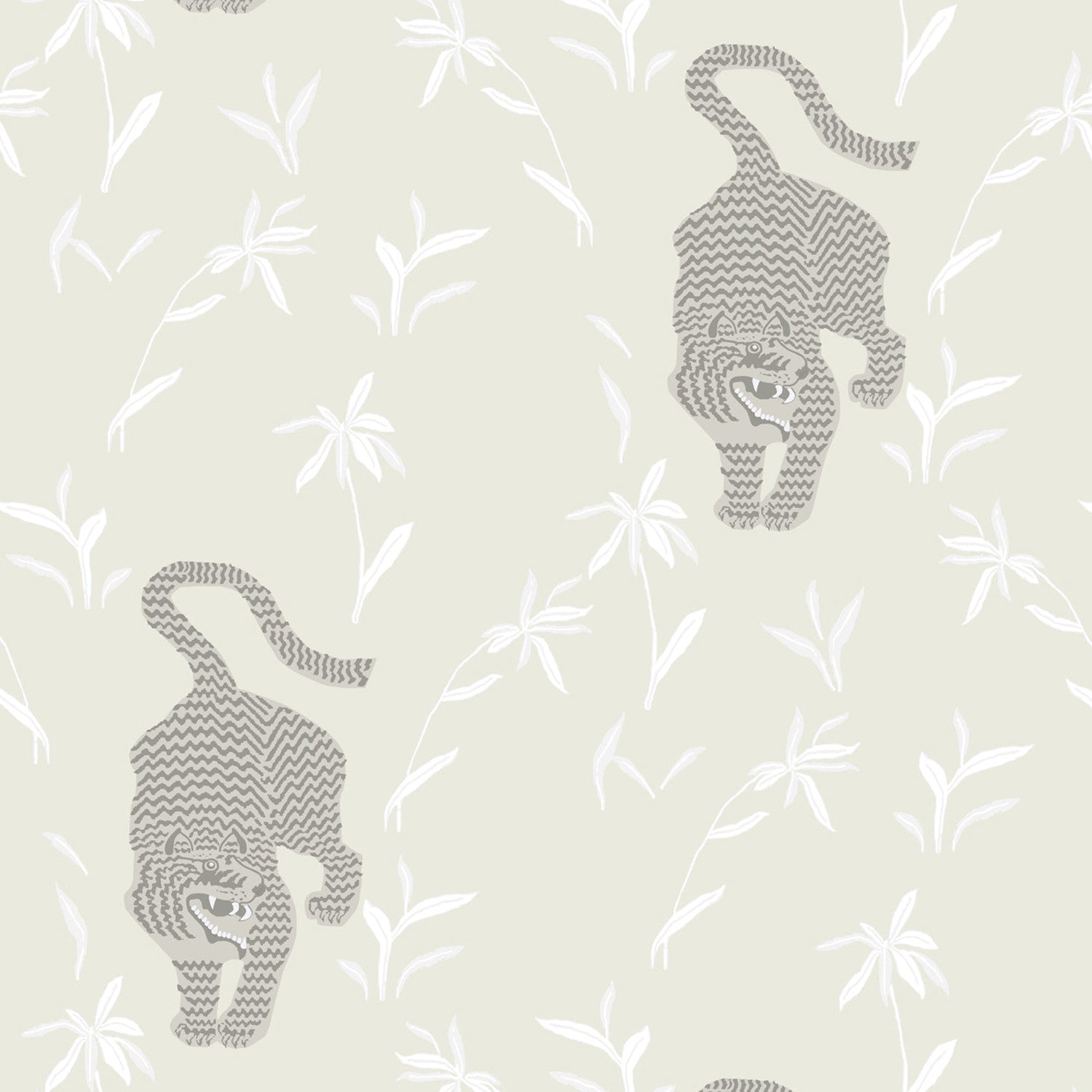 Mitchell Black Stalking Tiger Wallpaper