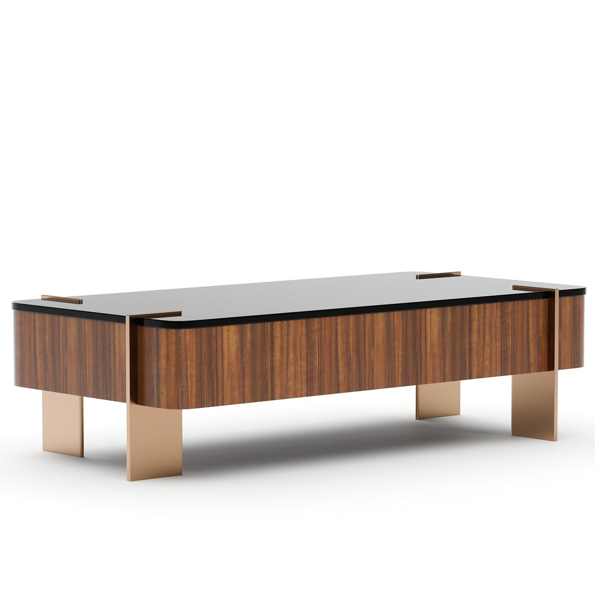Caracole Altura Rectangle Glass Top Cocktail Table