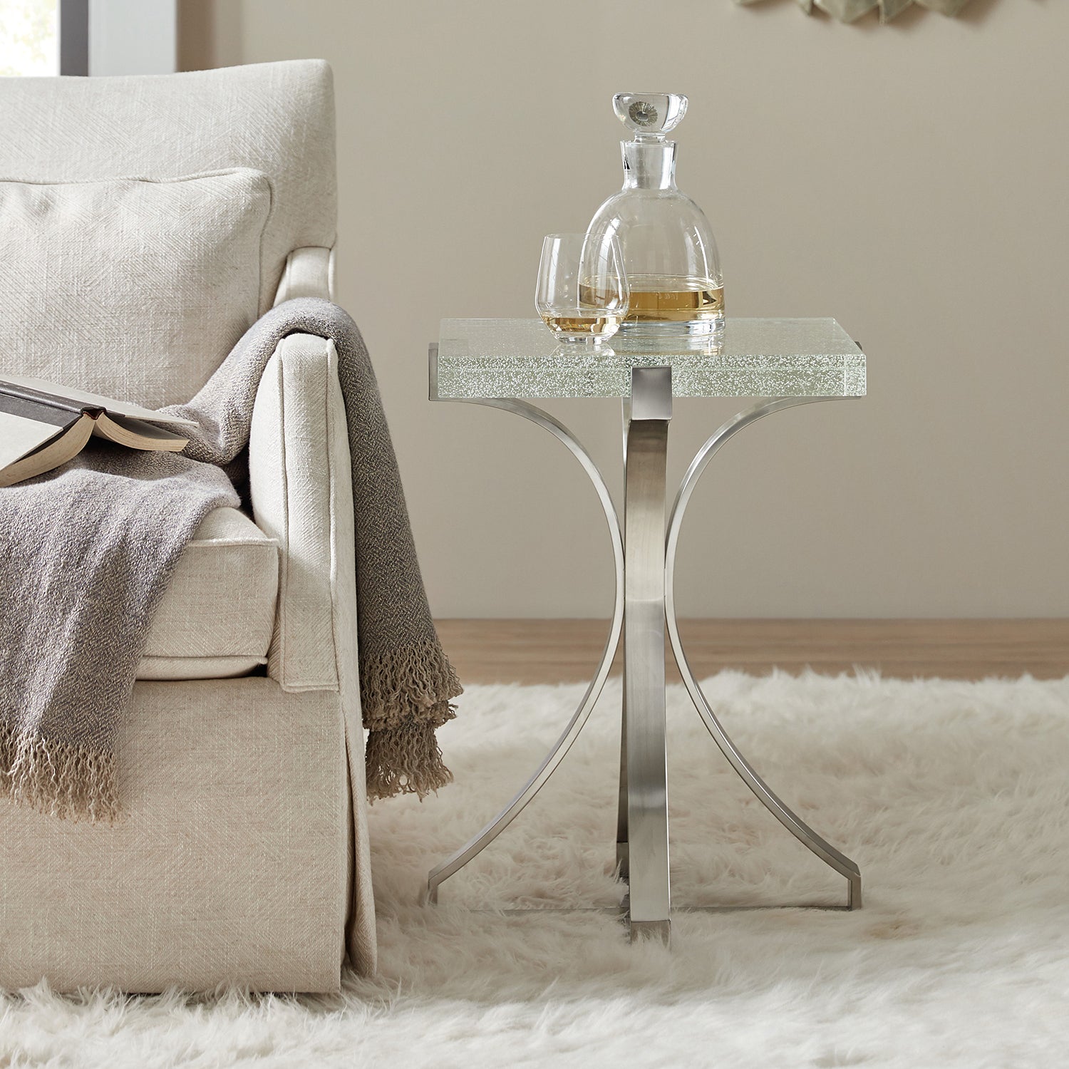 Hooker Furniture Bubble Glass Accent Table