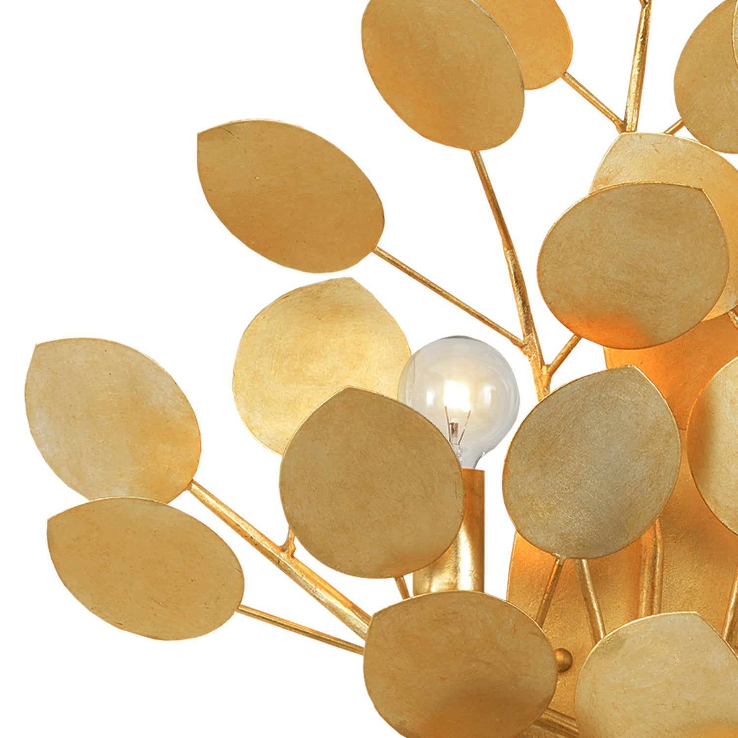 Currey & Co Lunaria Gold Wall Sconce