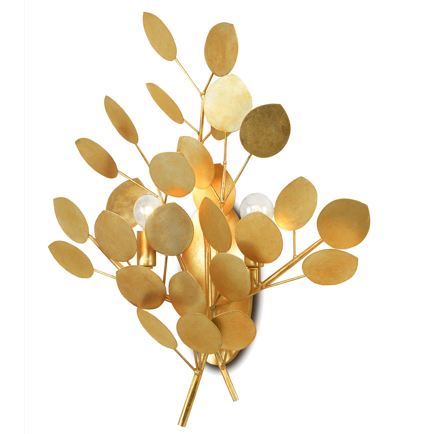 Currey & Co Lunaria Gold Wall Sconce