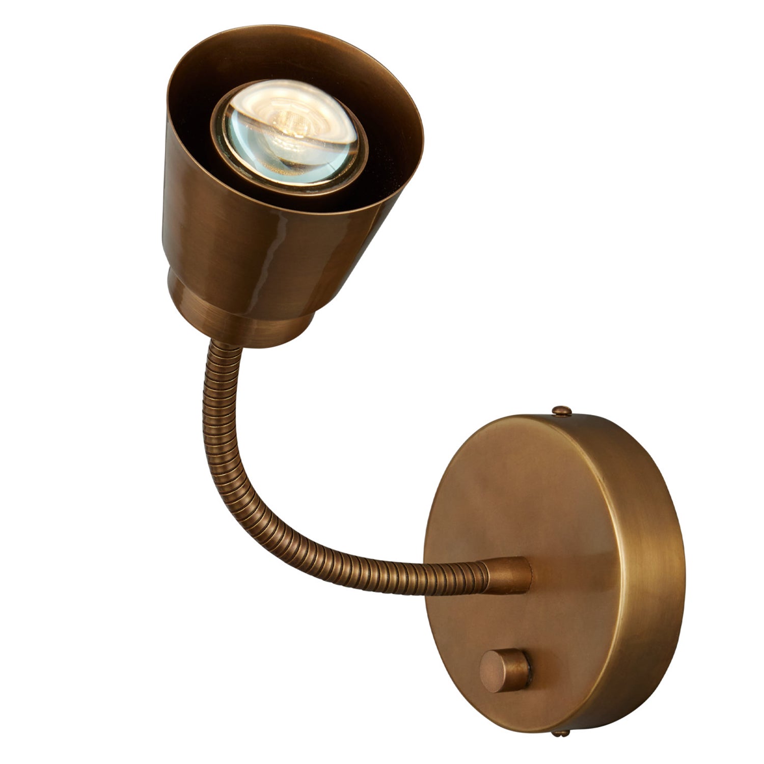 Currey & Co Wilbaux Brass Wall Sconce