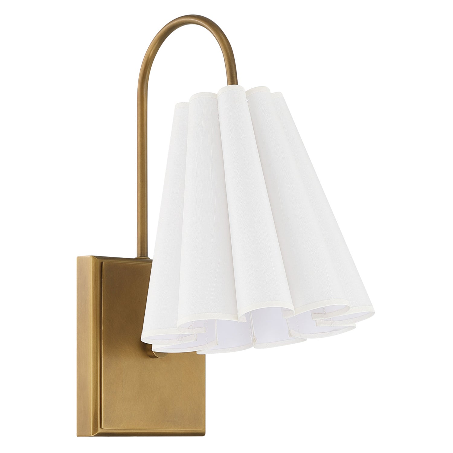 Currey & Co Blithe White Wall Sconce