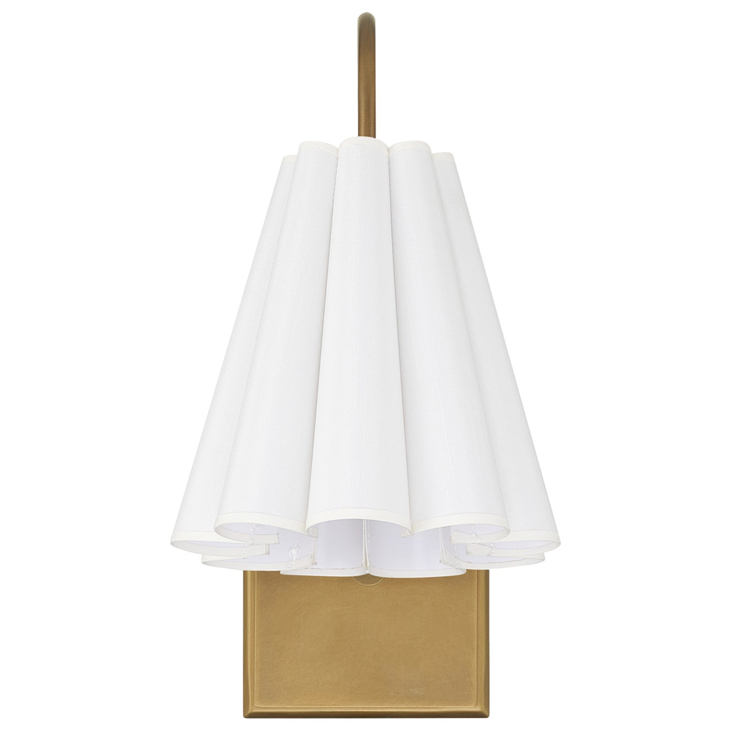 Currey & Co Blithe White Wall Sconce