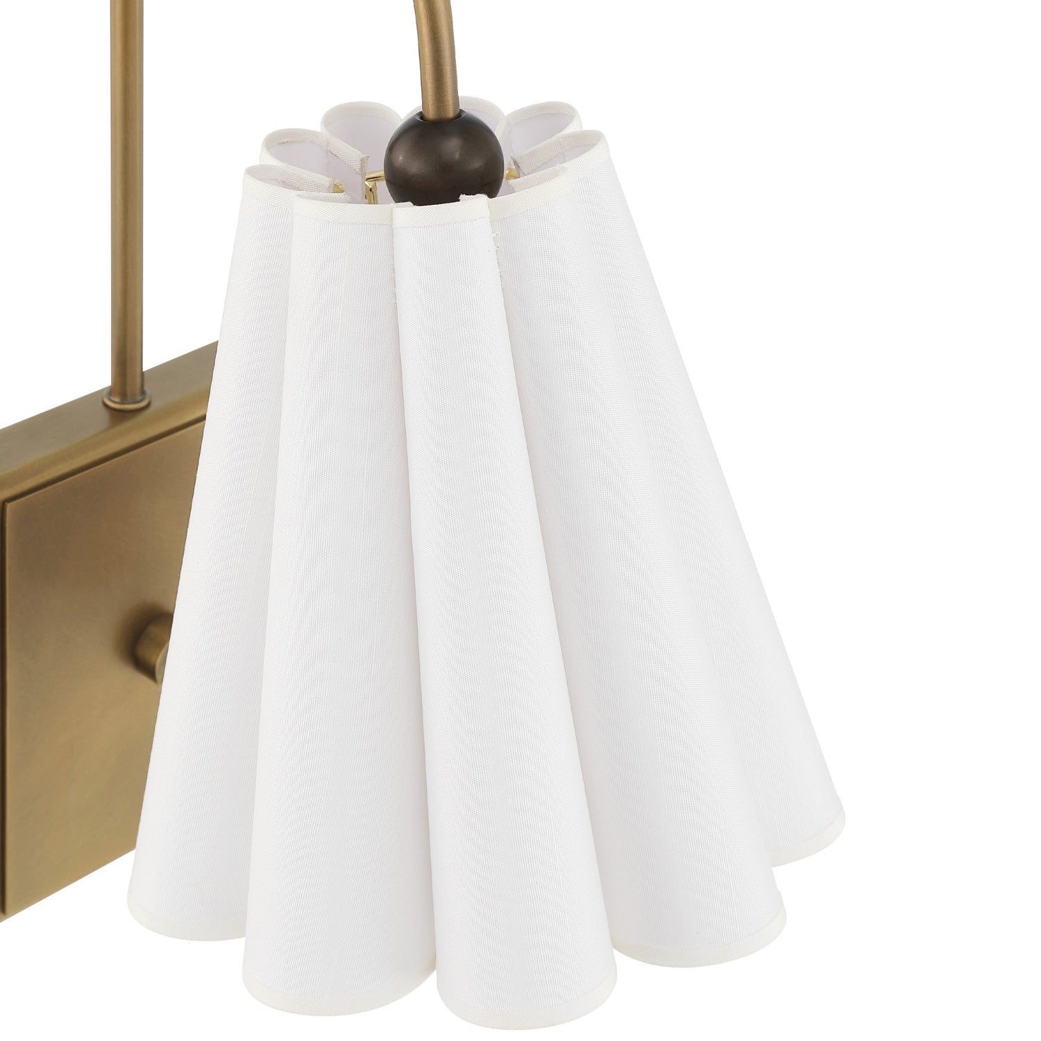 Currey & Co Blithe White Wall Sconce