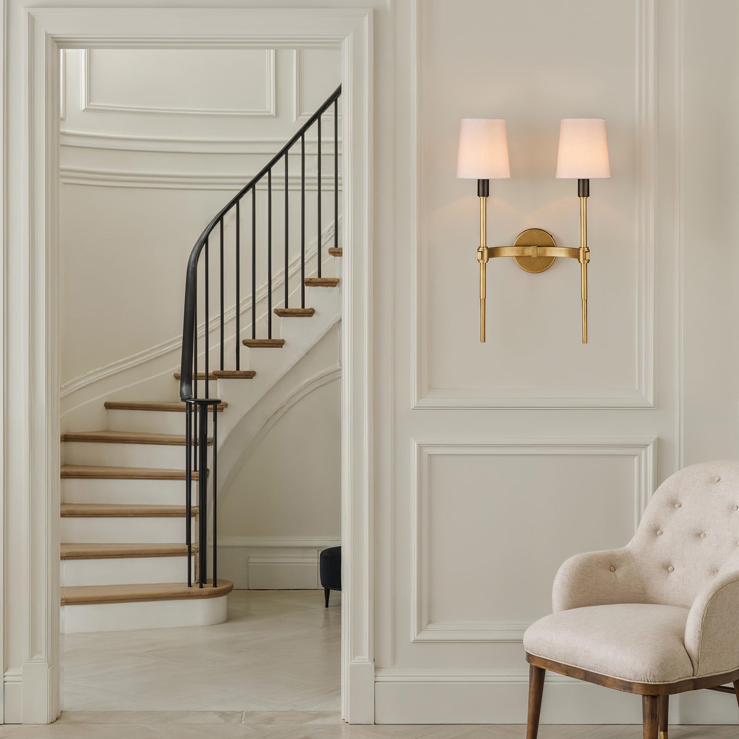 Currey & Co Grigsby Double-Light Wall Sconce