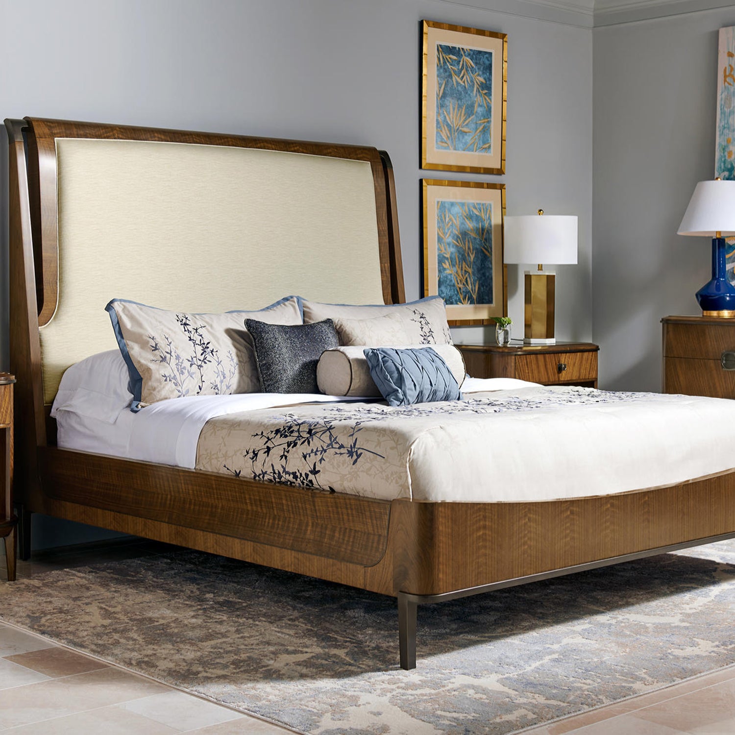Jonathan Charles Toulouse Upholstered Bed