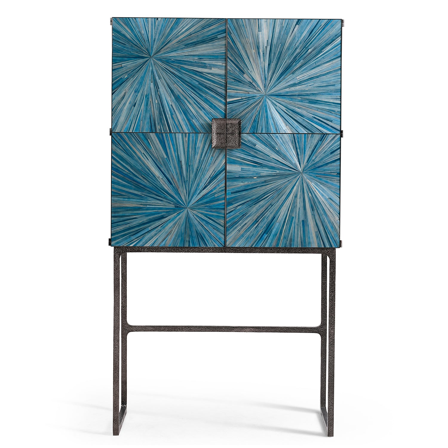 Jonathan Charles Sapphire Bar Cabinet