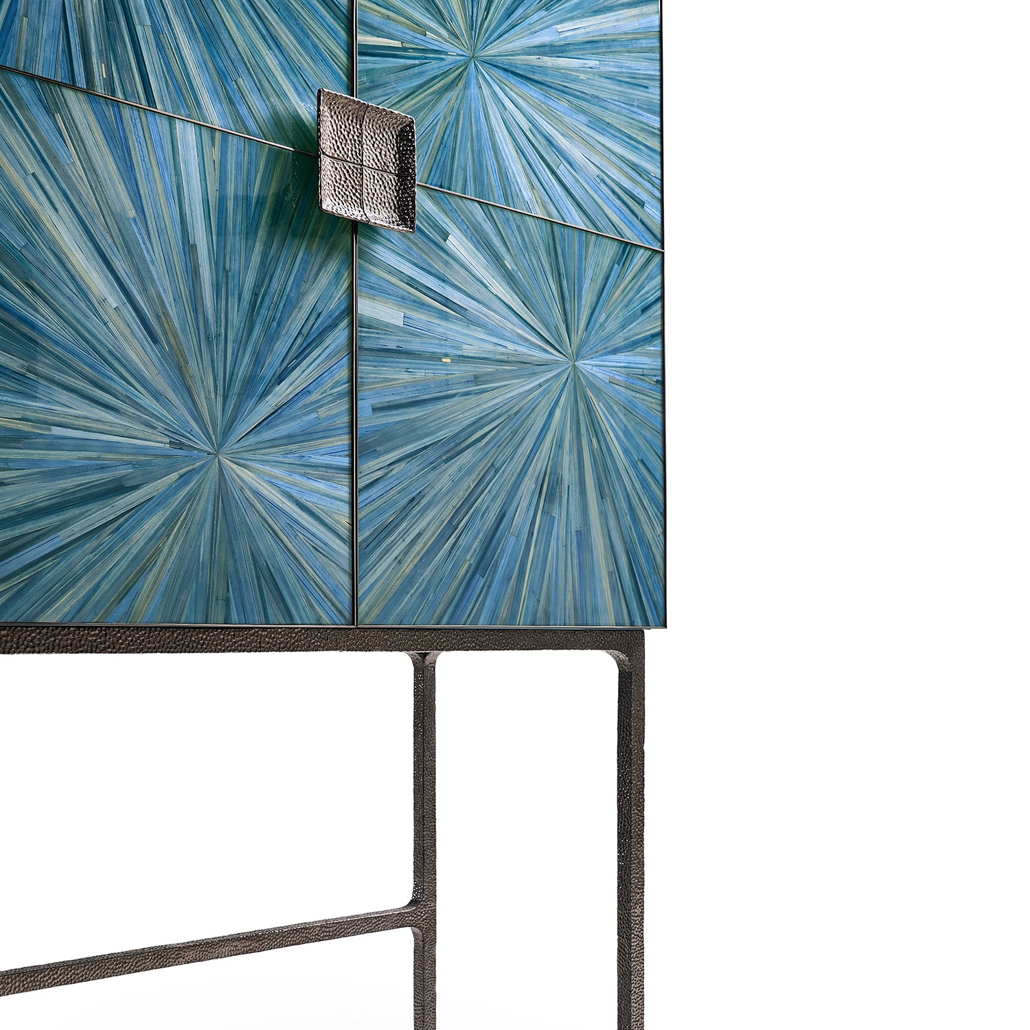 Jonathan Charles Sapphire Bar Cabinet