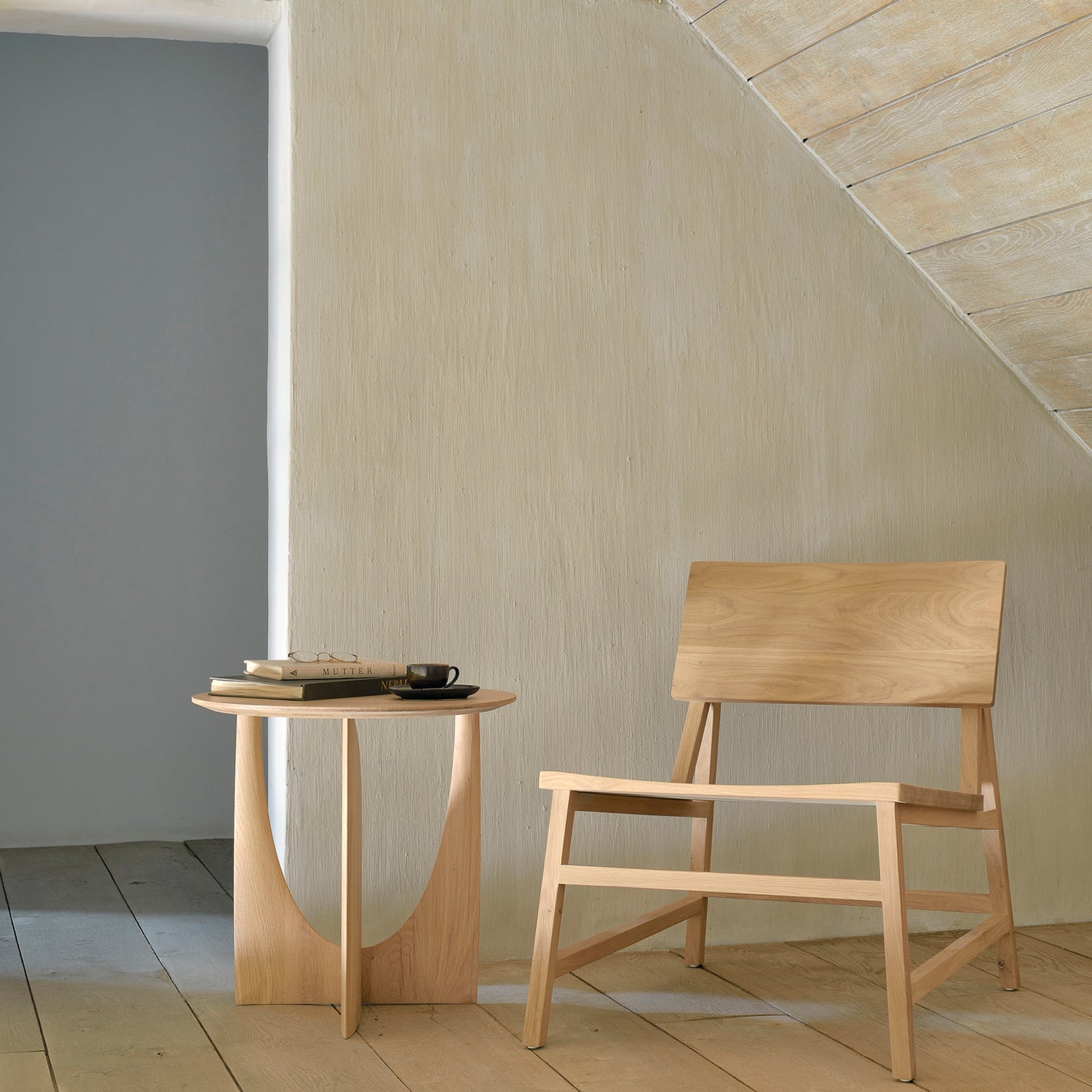 Ethnicraft Geometric Side Table