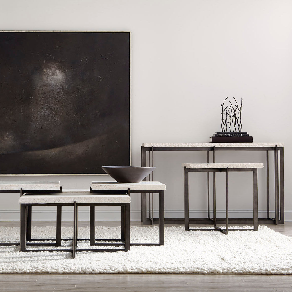 Bernhardt Living Hathaway Metal End Table