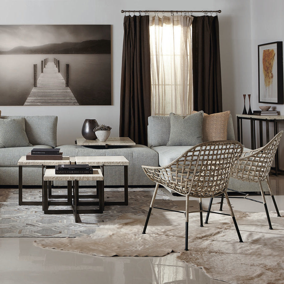 Bernhardt Living Hathaway Metal Console Table