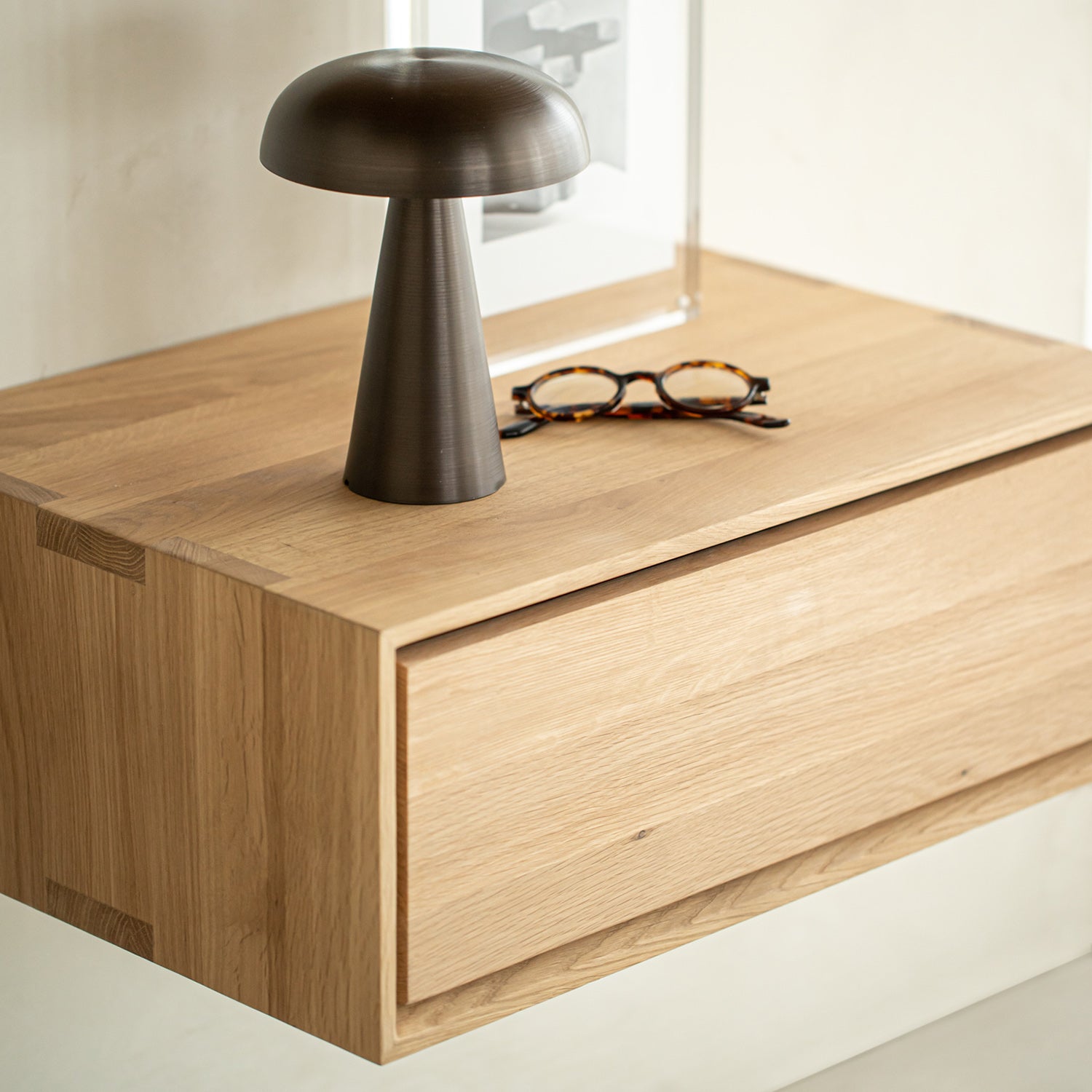 Ethnicraft Nordic II Hanging Bedside Table Set of 2